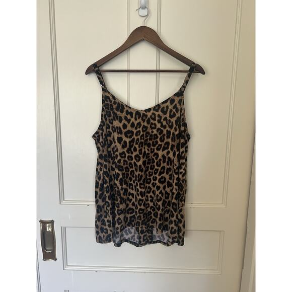 Torrid Leopard Print Button Front Tank Camisole Womens Size 2X Fun NWT - Picture 3 of 8